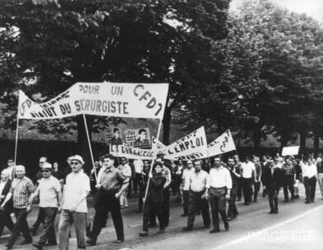 Manifestation ouvrière de 1967 (Hayange ?)